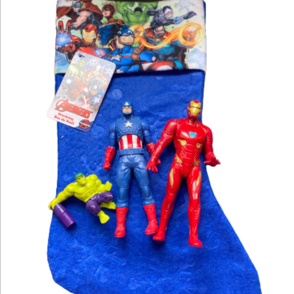 New Marvel Christmas Stocking with Bonus Action Figures